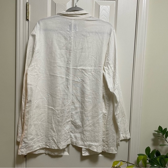 Old Navy Linen Blend Off White Blazer XL - Picture 3 of 7